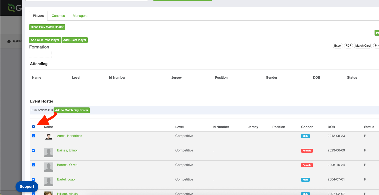 Add Player To Roster As a Manager/Coach - How to Set a Match Day Roster & Add Club Pass ...