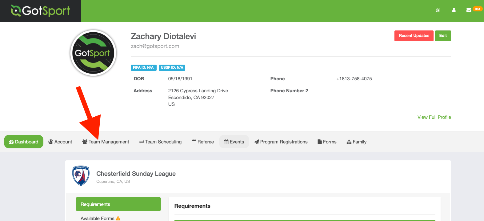 As a Manager/Coach - How to View and/or Upload a Document to a Player ...