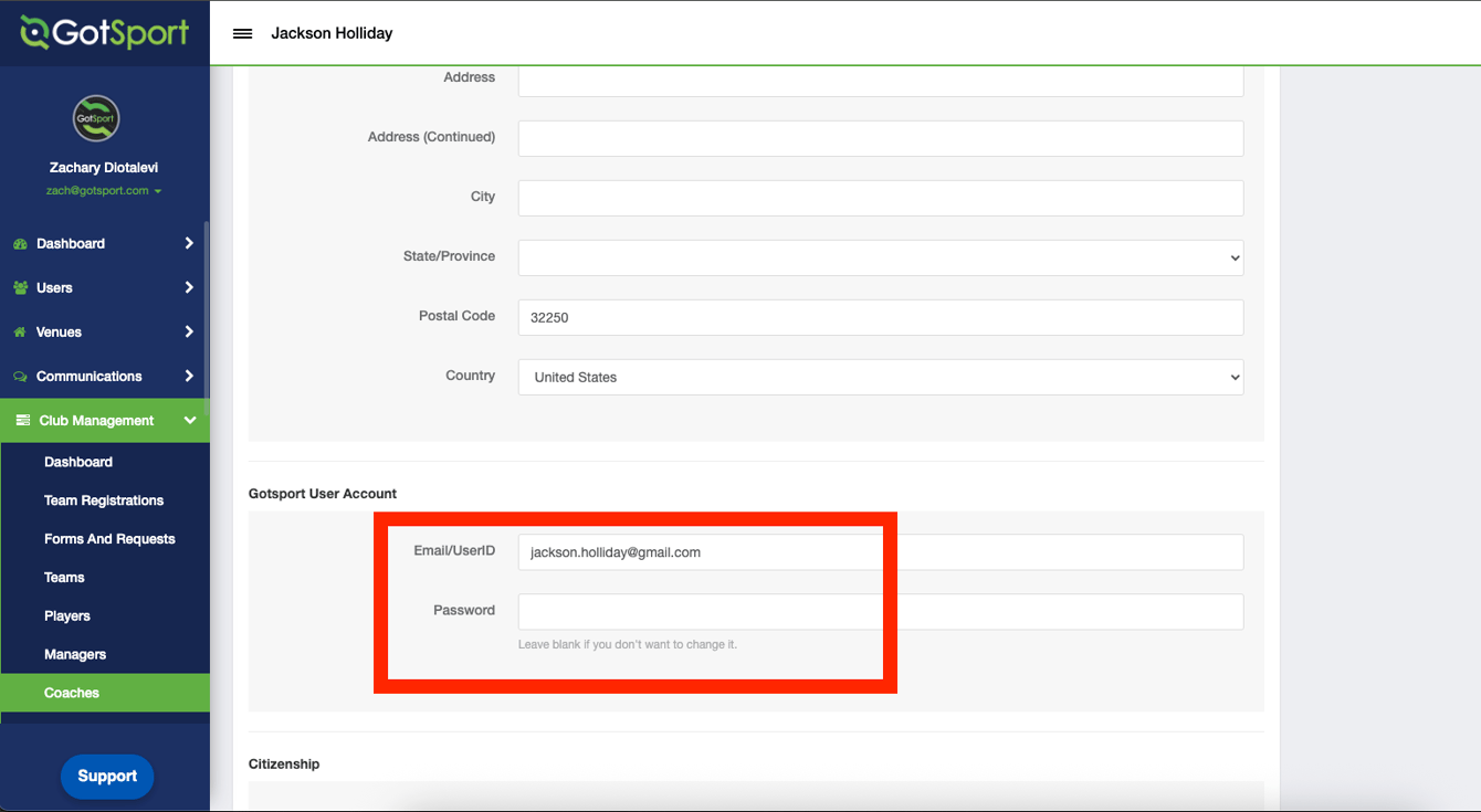 As an Admin - How to Reset User Passwords and Update Email/UserIDs