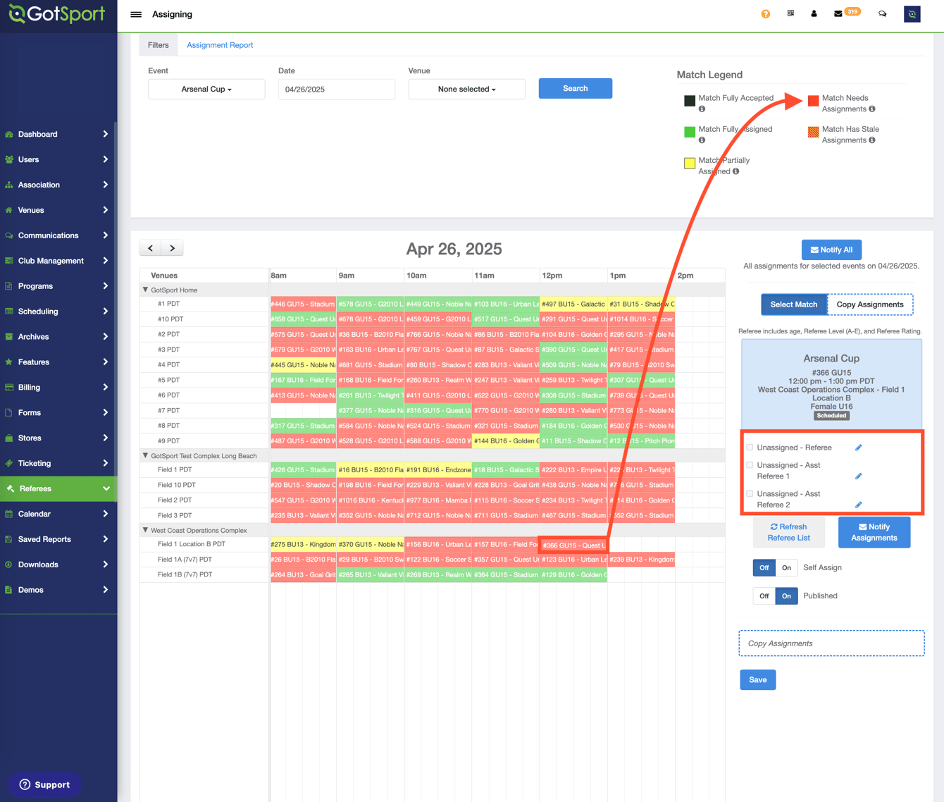 Assignors - Clear & Restore Stale Assignments using the Match Chart